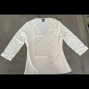 Anne Taylor blouse white size medium